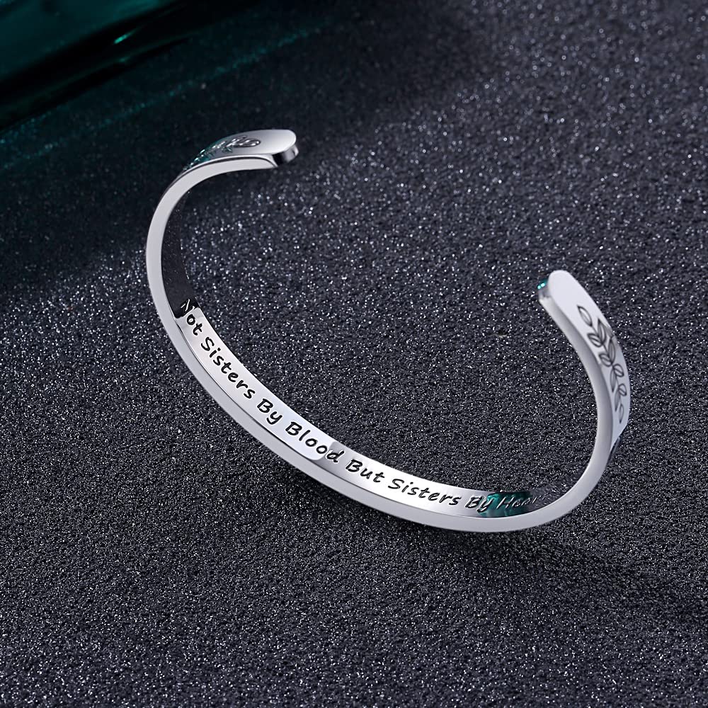 Personalized Cuff Bracelets for Women & Teen Girls - Best Friend Sister Mom Daughter Gift - Custom Name Jewelry for Birthday, Mother's Day, Christmas - Trendy Fashion Accessory for Everyday Wear & Special Occasions