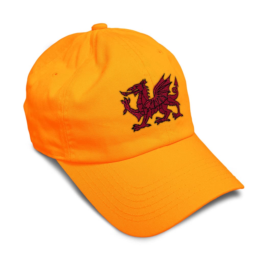 Wales Flag Dragon Embroidered Baseball Cap - Soft Cotton Twill Dad Hat for Men & Women - Perfect for Outdoor Sports, Travel & Casual Wear
