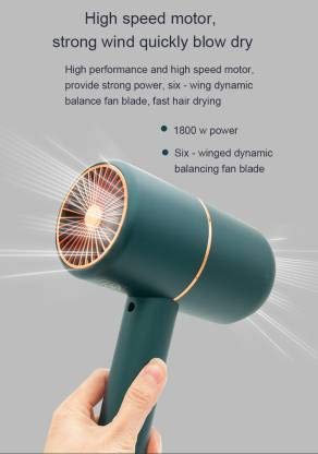 Skmei 2003 Professional Hair Dryer for Women - Ionic Moisturizing Technology for Smooth & Shiny Hair - Fast Drying with Negative Ions (Grey/Red) - Perfect for Home Salon, Travel & Daily Hair Care