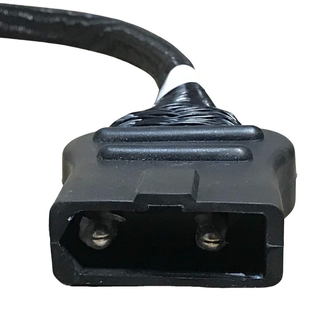 Fisher & Western Snow Plow 2-Pin Battery Cable Harness Kit - Truck & Plow Side Wiring with Plug Cover - Compatible with Fisher & Western Snow Plows - Ideal for Winter Snow Removal & Truck Maintenance