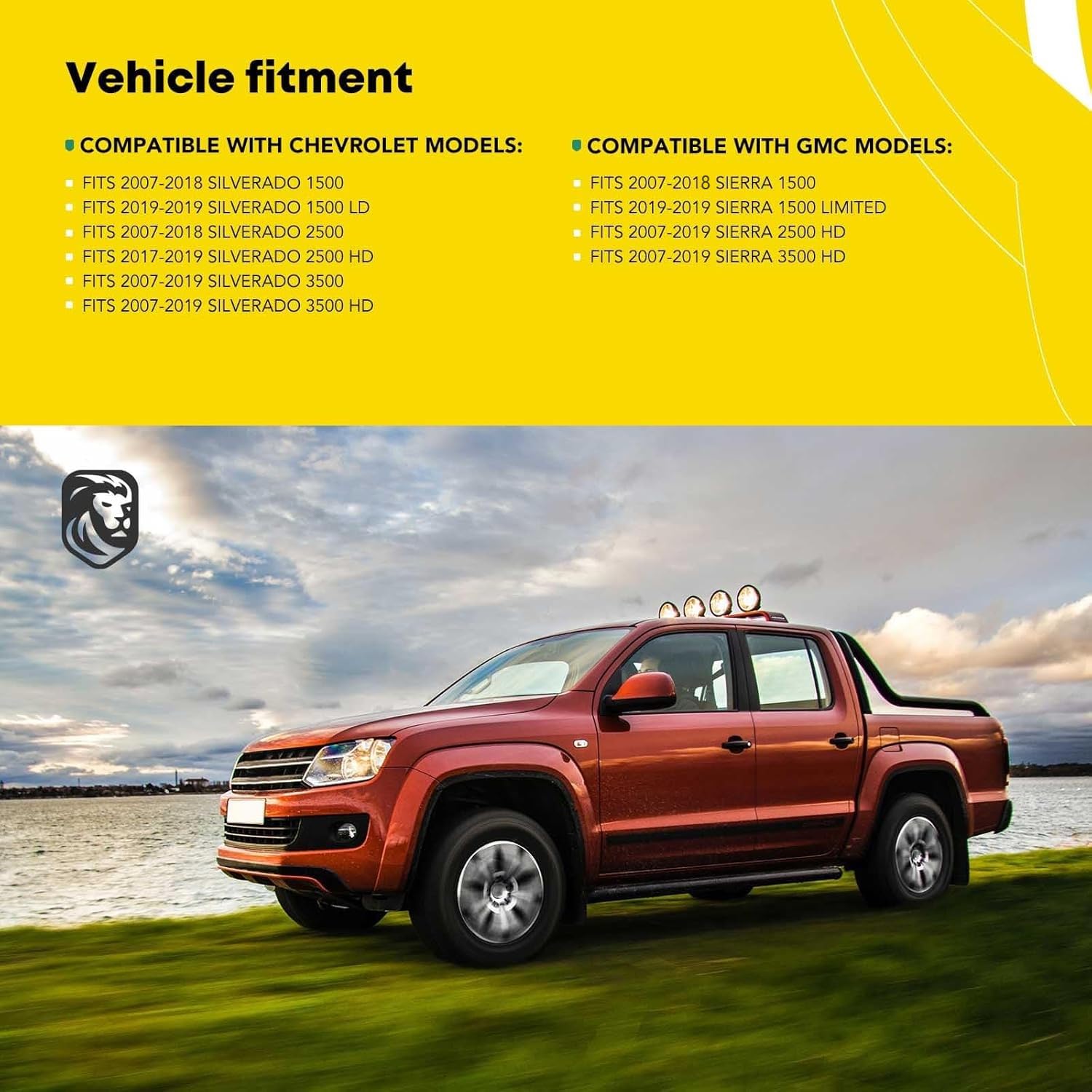 YHTAUTO Set of 2 Lockable Truck Bed Tool Boxes - Waterproof Swing Tool Storage Compatible with 2007-2018 Chevy Silverado & GMC Sierra 1500/2500/3500/3500HD (No Bed Rail) - Perfect for Organizing Tools, Equipment & Outdoor Gear