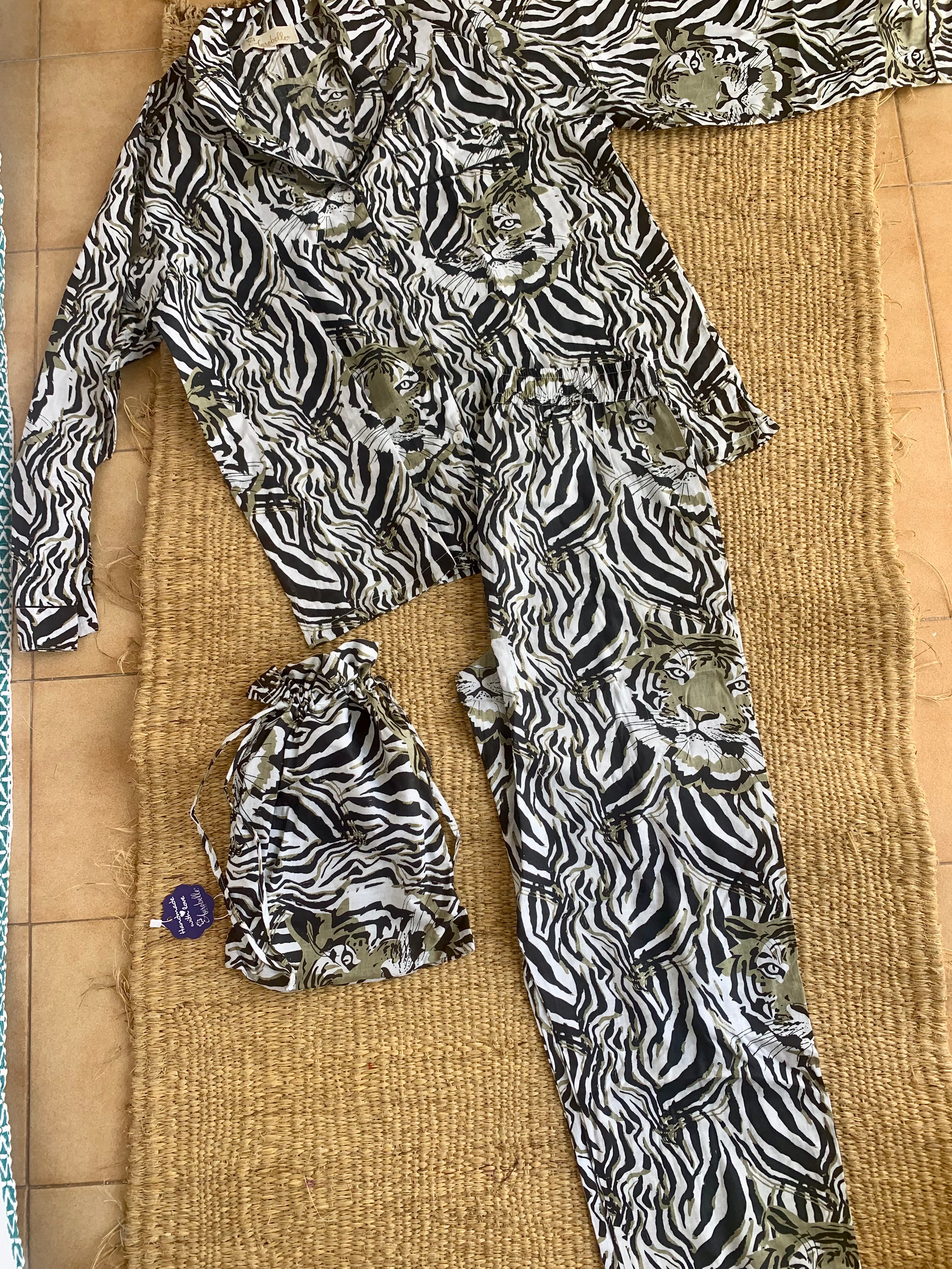 Hand Block Print Cotton Pajama Set - Soft & Cozy Lounge Wear for Women | Perfect for Sleepwear, Relaxing at Home & Comfortable Nightwear