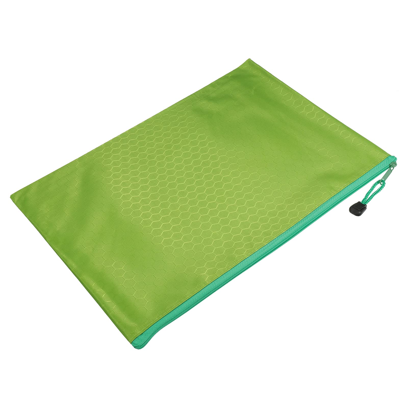 Waterproof A4 Zipper File Bags 10 Pack - Document Organizer Pouch for Office, School & Travel Supplies - Green File Storage Solution for Papers, Passports & Important Documents