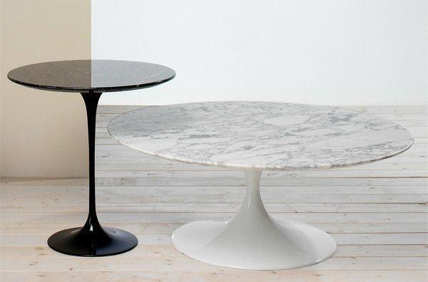 Eero Saarinen Tulip Table - 20 Inch Round Side Table | Mid-Century Modern Dining & Living Room Furniture for Small Spaces