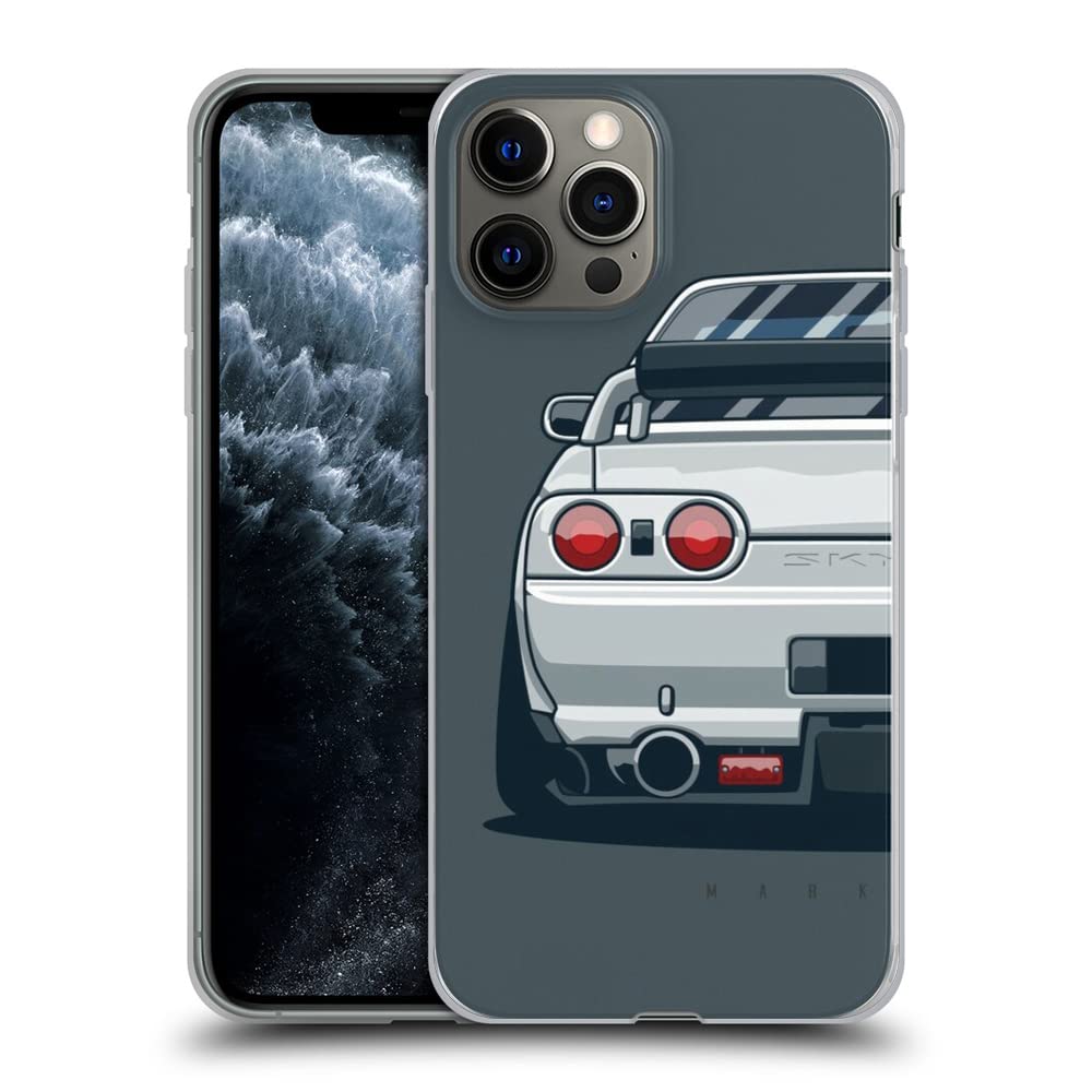 Compatible with iPhone 14 Plus Case - Skyline Japan GTR R32 Supra Race Car Design Shockproof Soft TPU Silicone Protective Phone Cover | Perfect for Sports Enthusiasts & Car Lovers
