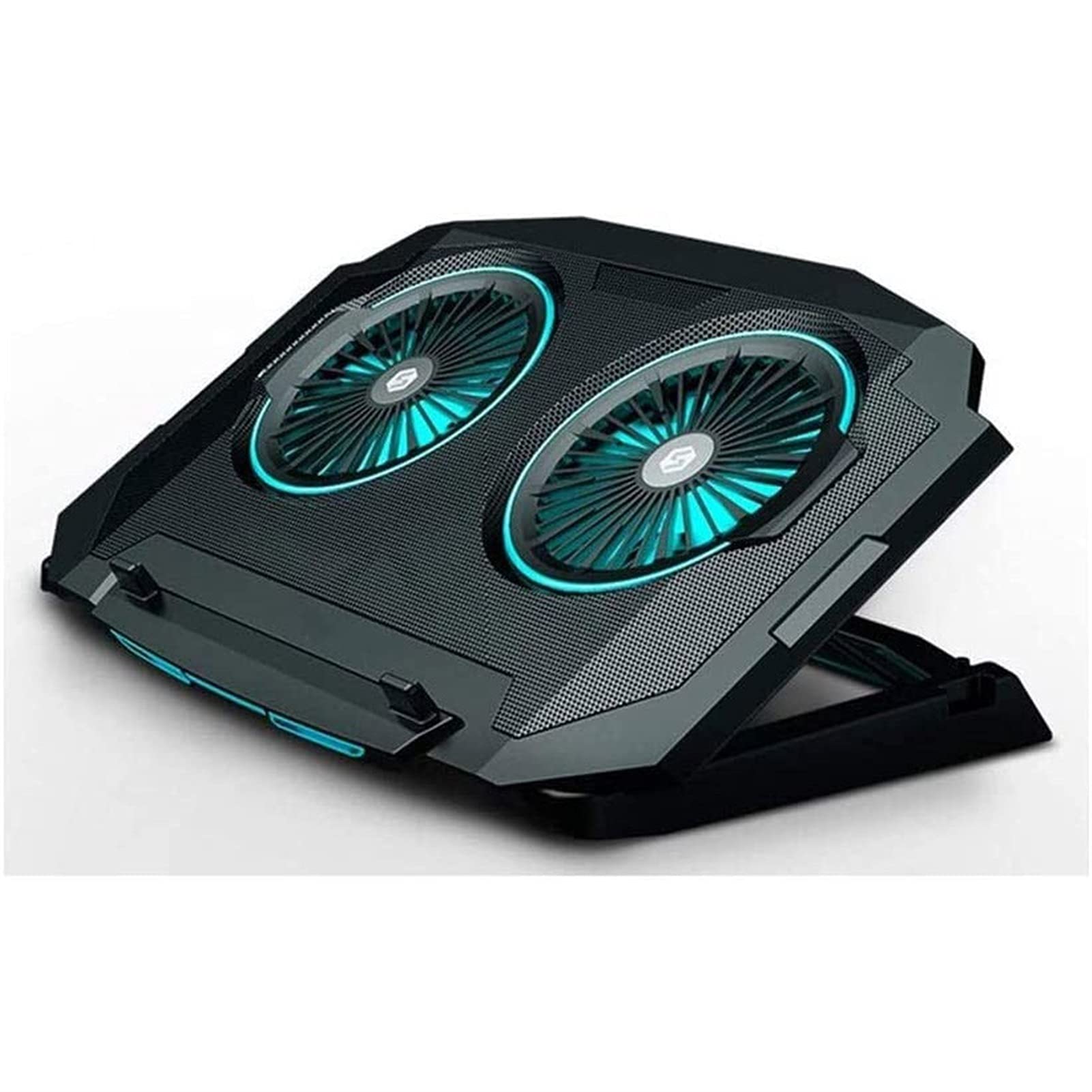 Best Laptop Cooling Pad with Powerful Quiet Fans - Ultra Fast Cooling for Notebooks & Computers - Perfect for Gaming, Office Work & Long Computing Sessions