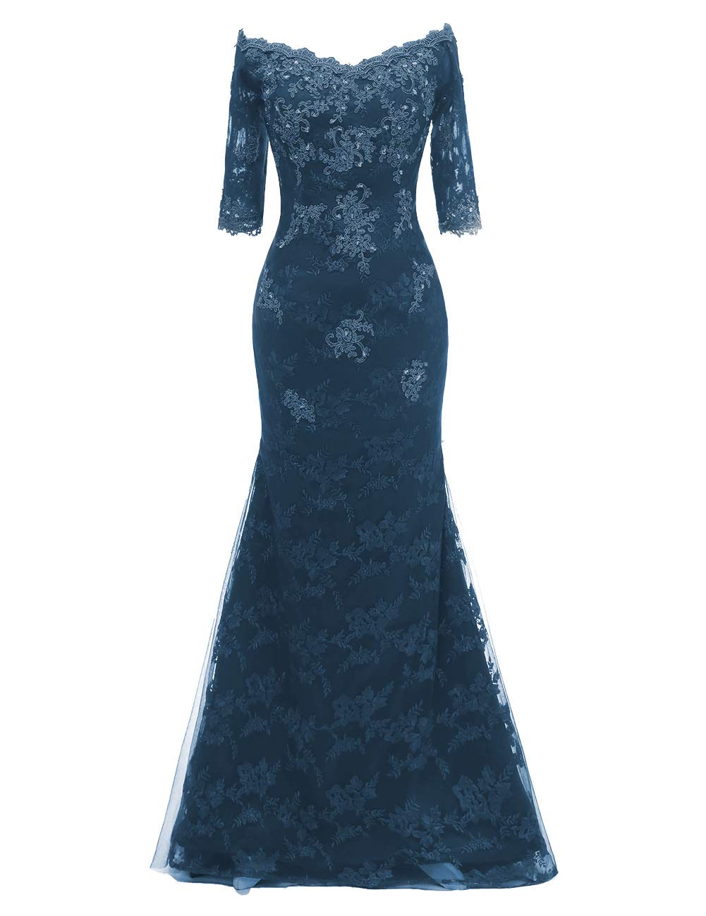 Elegant Long Sleeve Lace Mermaid Prom Dress for Women - Formal Evening Gown for Weddings, Galas & Special Occasions