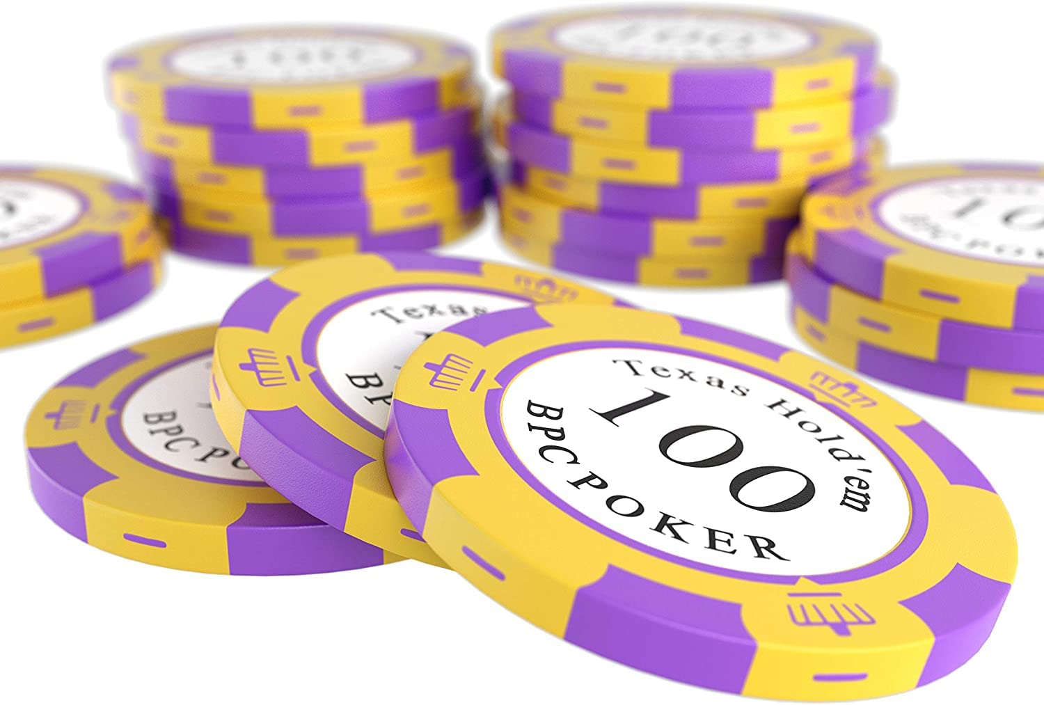Premium 500 Clay Poker Chips Set with Cards, Dice, Dealer Button & Travel Case – Complete Texas Hold'em Kit for Casino Nights, Home Games & Poker Tournaments – Durable Carmela Style Poker Chips for Professional & Casual Play