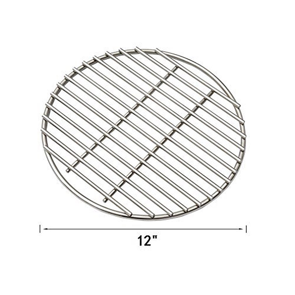 Premium Stainless Steel High Heat Charcoal Fire Grate for Kamado Joe Big Joe Grill - 12 Inch Heavy Duty Replacement Grate for Outdoor BBQ, Smoking & Grilling - Perfect for Backyard Cookouts, Camping & Tailgating