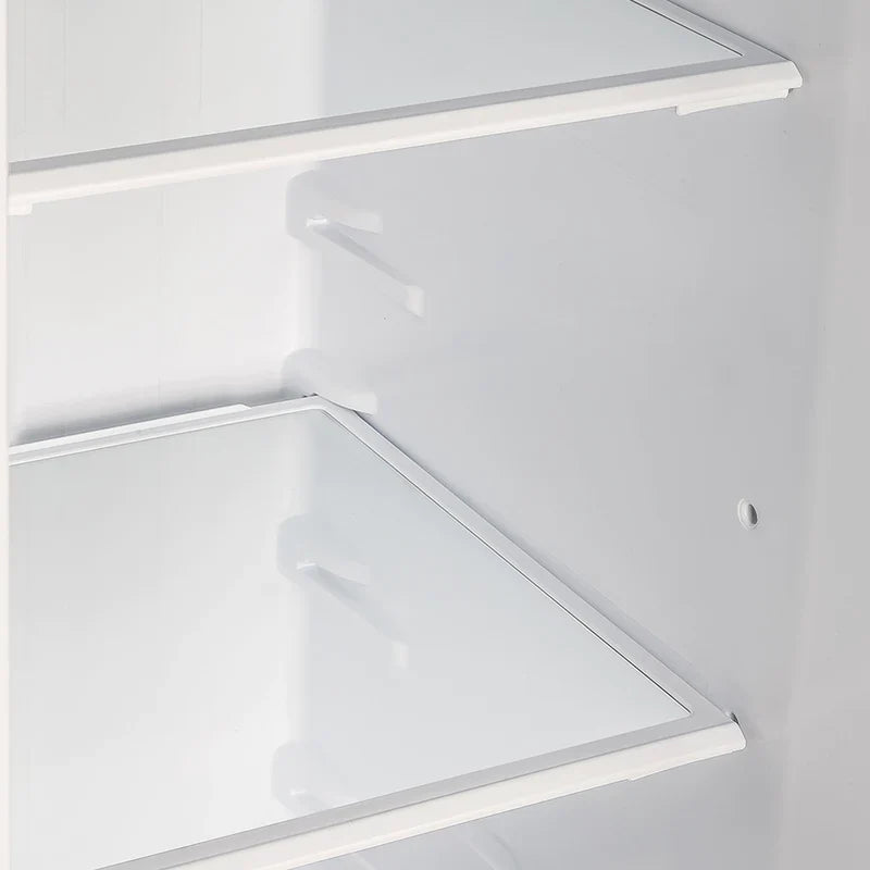 Forno Salerno 33 Inch Side by Side Refrigerator - 15.6 Cu.Ft. Capacity, Brass Handle, Energy Efficient, Black Stainless Steel (FFRBI1805 33BLK) - Perfect for Kitchen, Office, or Entertainment Spaces