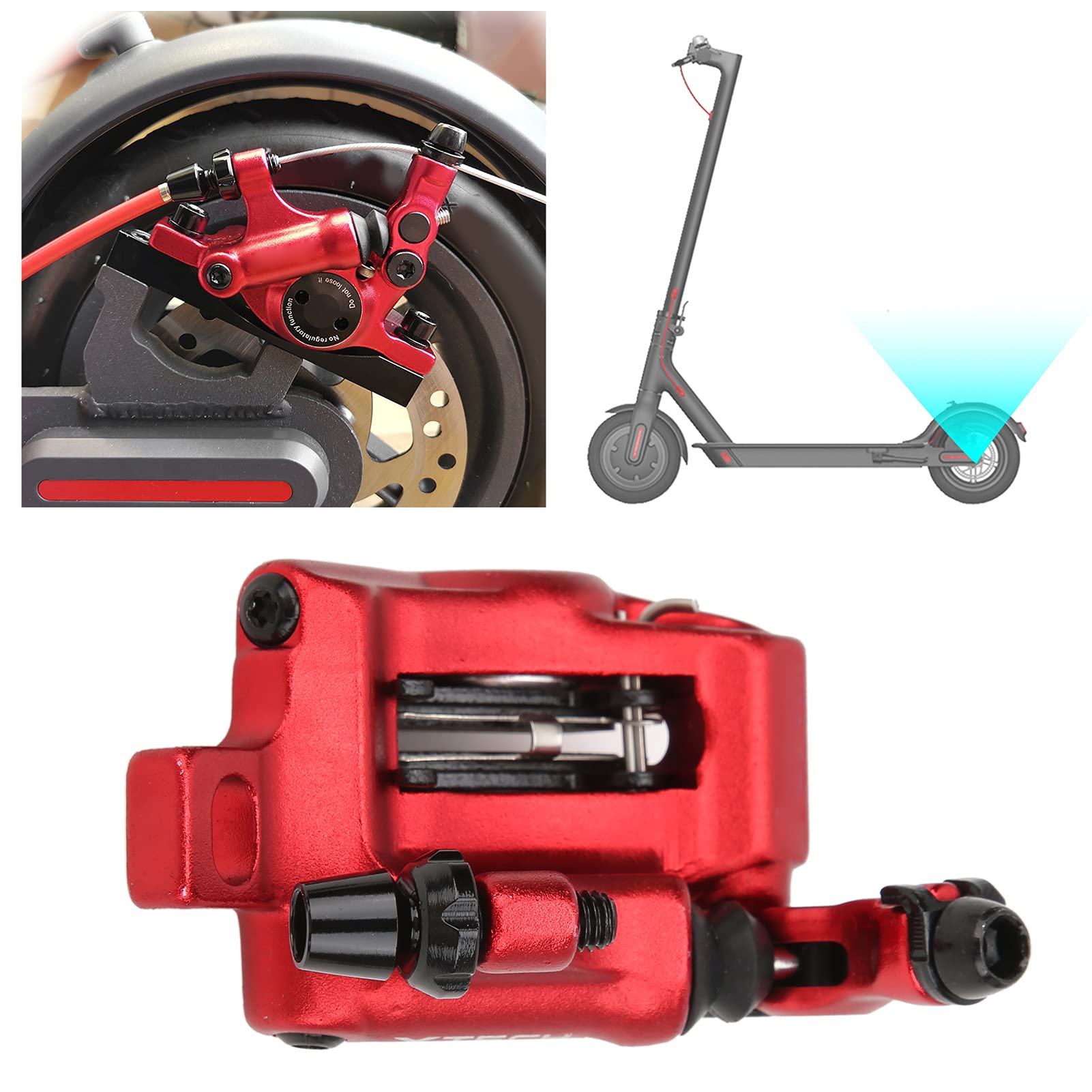 High Performance Electric Scooter Hydraulic Brake Kit with 120mm Rotor Adapter - Compatible with M365 Scooters | Perfect for Commuting, Urban Travel & Last-Mile Transportation