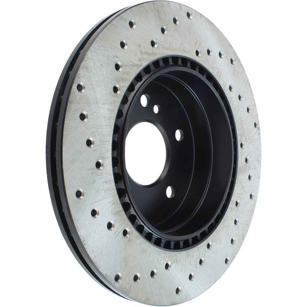 StopTech Sport Drilled Brake Rotor for 2017-2019 Volkswagen Golf Alltrack - Passenger Side (128.33131R) | High-Performance Braking for Street & Track Use
