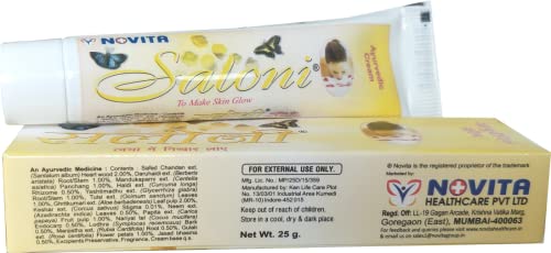 SALONI SKIN GLOW Face Cream Pack of 2 - Natural Chandan Haldi Tulsi Aloe Vera Kesar for Brightening & Hydration | Perfect for Daily Skincare Routine & Glowing Skin