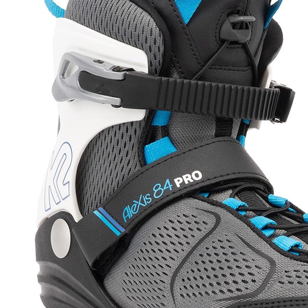 K2 Alexis 84 Pro Gray-Blue Women's Inline Skates - Comfortable & Durable Rollerblades for Fitness, Outdoor Recreation & Urban Skating