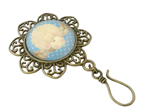 Premium Portuguese Knitting Pins - Handcrafted Sheep Design for Knitters | Perfect for DIY Yarn Crafts, Scarf & Sweater Making