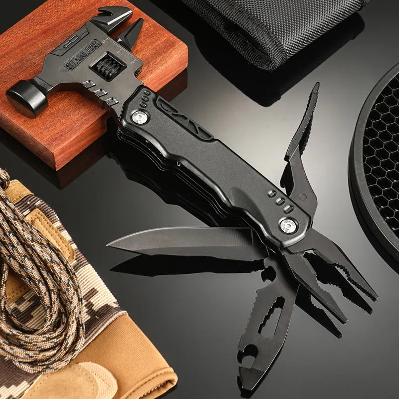 Heavy Duty Multifunctional Pliers with Hammer - Professional Tool for DIY, Home Repair, and Construction Projects | Perfect for Plumbing, Electrical Work, and Automotive Repairs