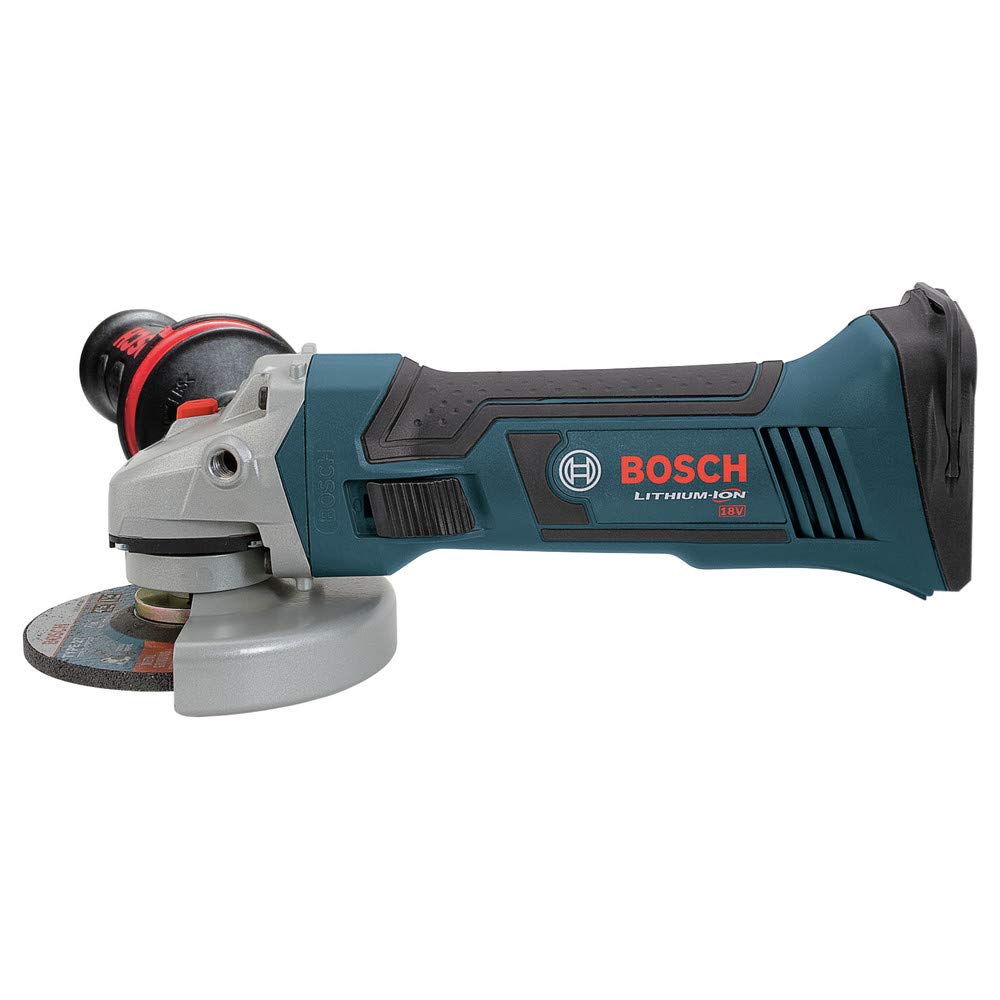 Bosch GWS18V-45-RT 18V Cordless Angle Grinder - 4-1/2 Inch, Bare Tool (Renewed) - Perfect for Metal Cutting, Grinding & Sanding in Construction & DIY Projects