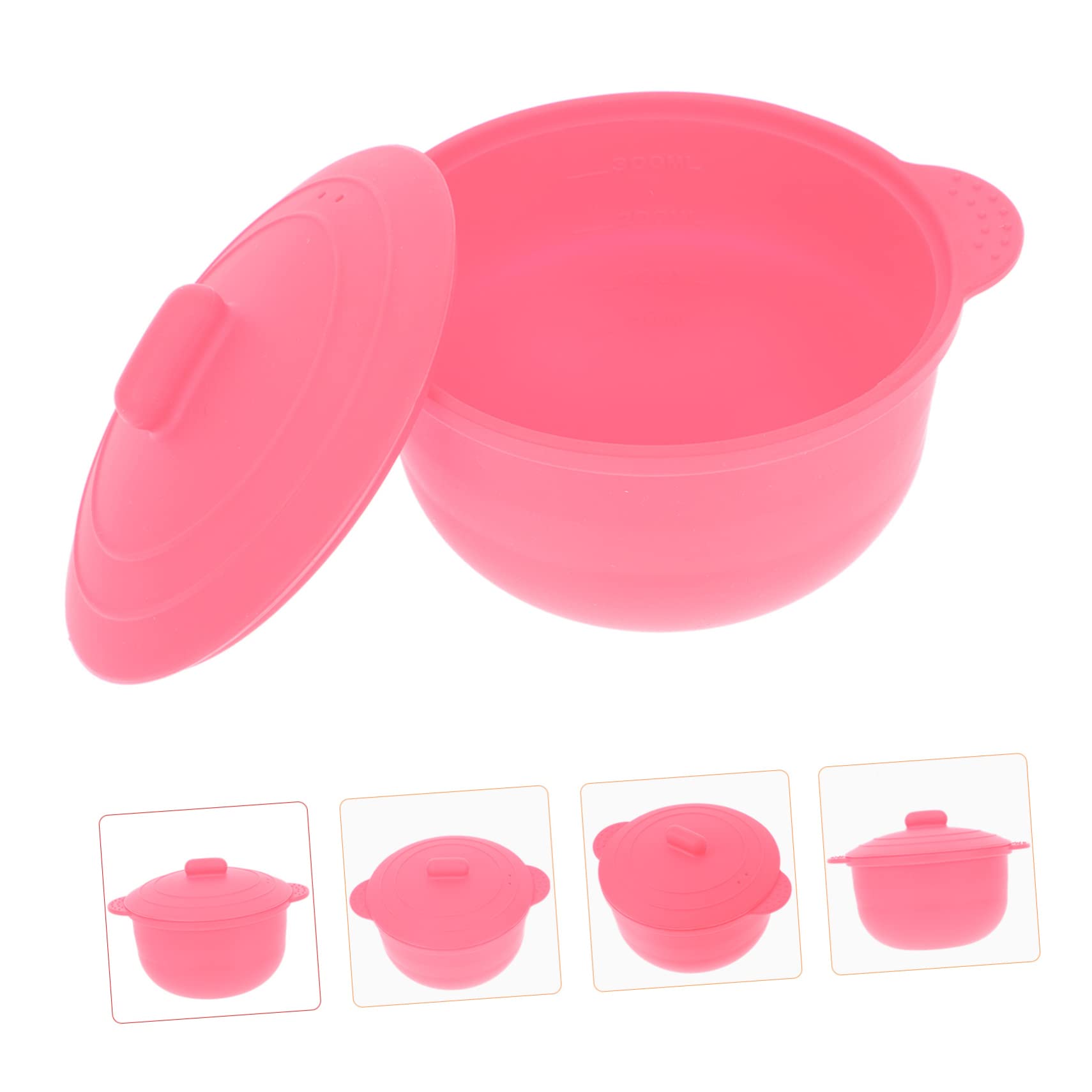 Balacoo Portable Wax Warmer Bowl - Non-Stick Hair Removal Wax Heater Pot with Silicone Utensil Rest, Travel Toiletry Containers & Folding Bowl for Depilatory Wax - Perfect for Home, Salon, and Travel Use