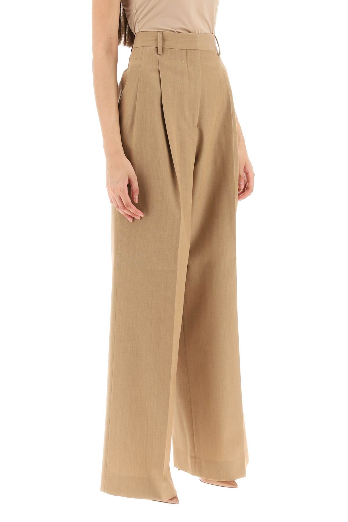 Burberry 'Madge' Wool Pants with Darts - Classic Tailored Trousers for Women | Office Wear & Smart Casual Outfits