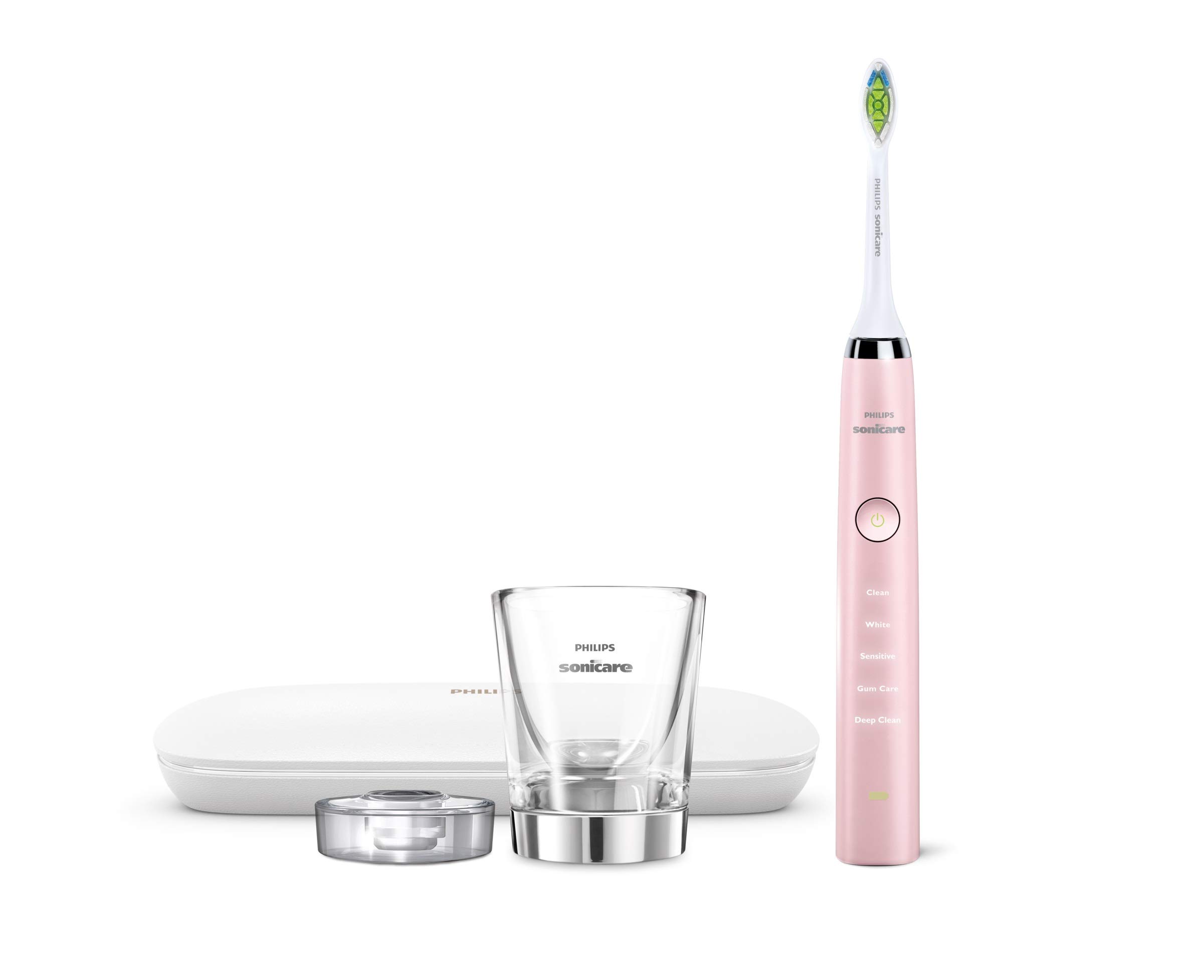 Philips Sonicare DiamondClean Classic Rechargeable Electric Toothbrush - Pink (HX9361/69) | Advanced Sonic Technology for Deep Cleaning | Perfect for Travel & Daily Oral Care