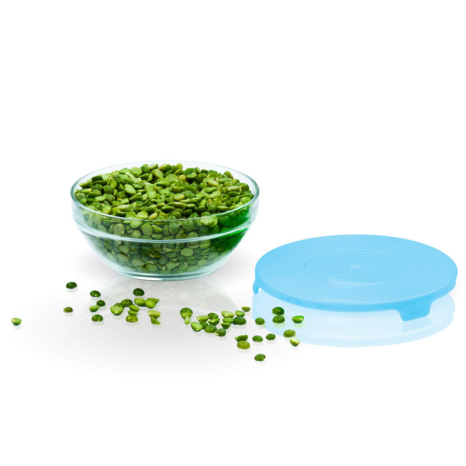 Stackable Glass Lunch Bowls with Multi-Color Lids - 5-Piece Set for Meal Prep, Food Storage & Office Lunch | BPA-Free, Microwave & Dishwasher Safe