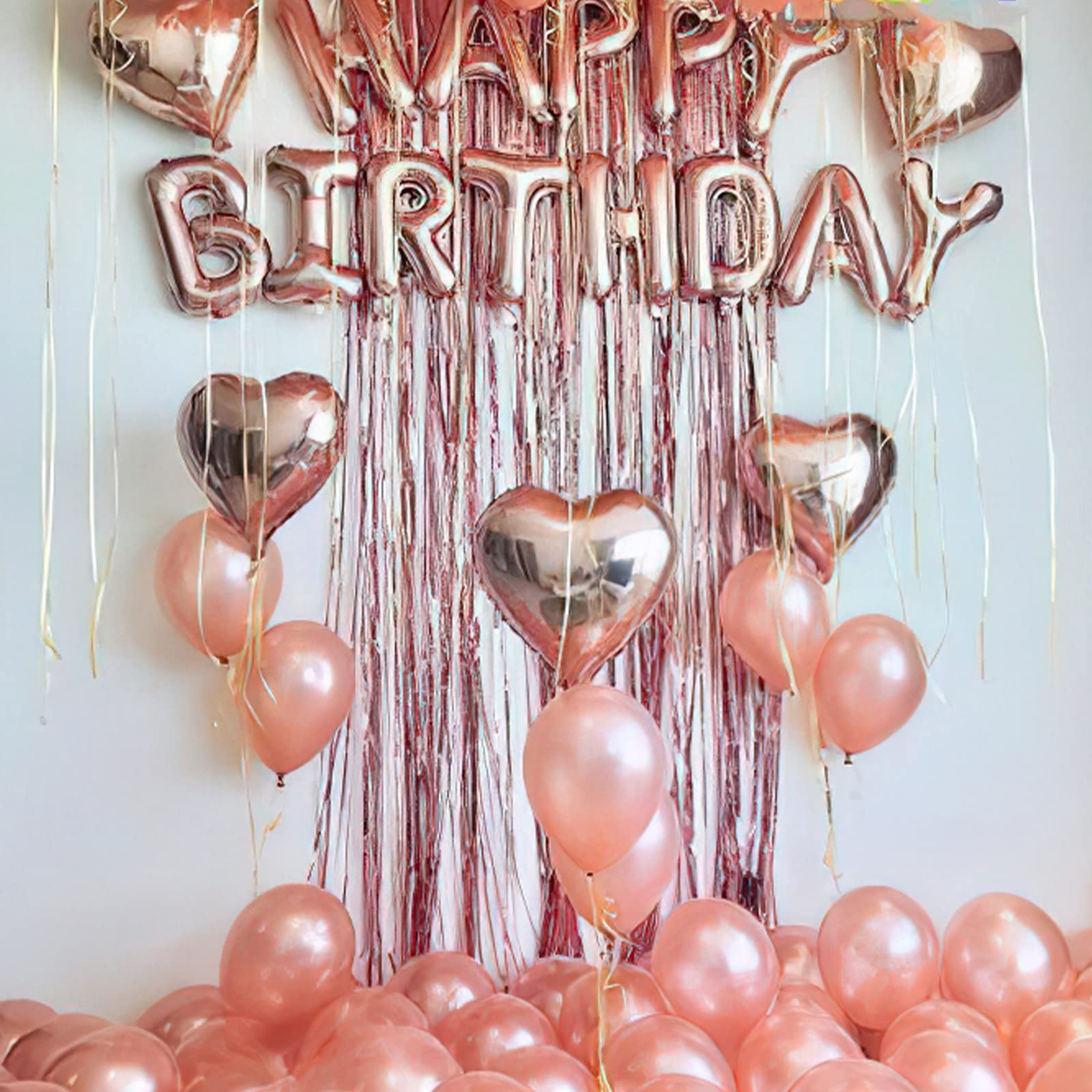50 Pcs 12 Inch Rose Gold Pearl Latex Balloons for Party Decorations - Elegant Balloon Garland Arch Kit for Birthday, Wedding, Baby Shower & Anniversary Celebrations - Perfect for Indoor & Outdoor Events