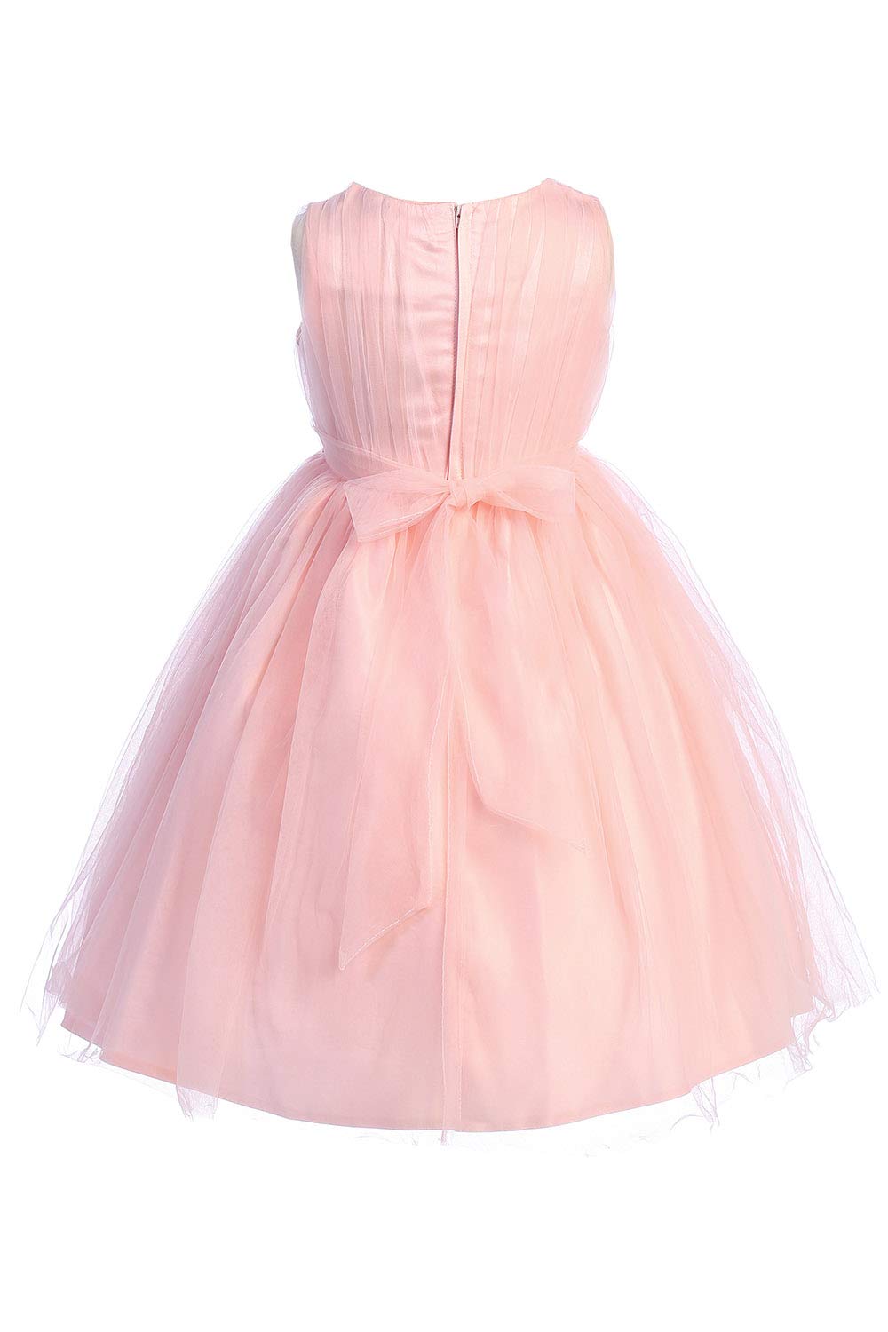 Pink Princess Flower Girl Dresses for Toddlers Size 7-16 - Easter, First Communion, Birthday Party & Special Occasion Outfits for Girls