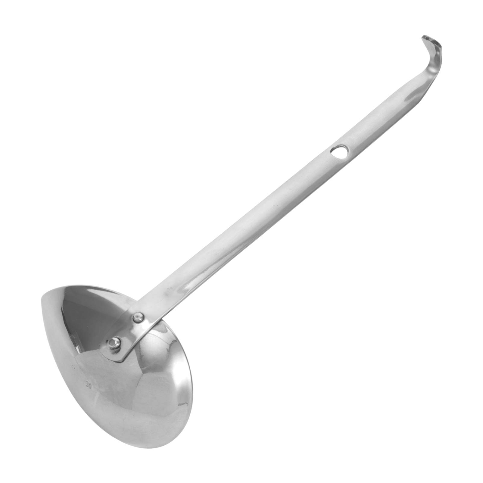1pc Stainless Steel Sauce Drizzle Spoon - Kitchen & Tableware Cutlery - Silver Soup Spoon for Cooking, Baking, Salad Dressing & Dessert Serving