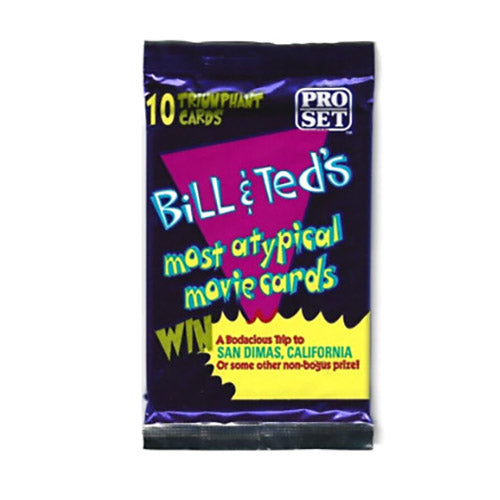 1991 Pro Set Bill & Ted's Bogus Journey Trading Cards - Unopened Pack - Collectible Movie Memorabilia for Fans & Card Collectors - Perfect for Nostalgic Gift Giving & Display