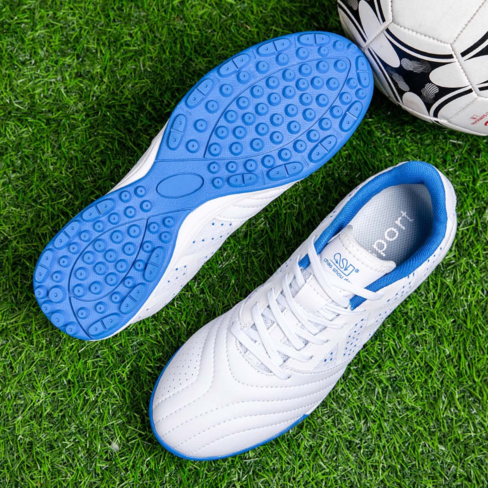 Eliogn Men's & Youth Soccer Cleats - Turf & Ground Football Shoes for Boys & Girls | Lightweight & Durable for Training & Matches