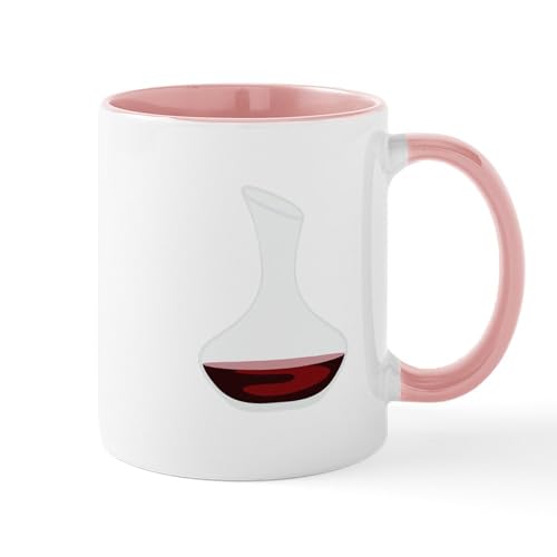 White/Pink Inside - Wine Decanter Mugs