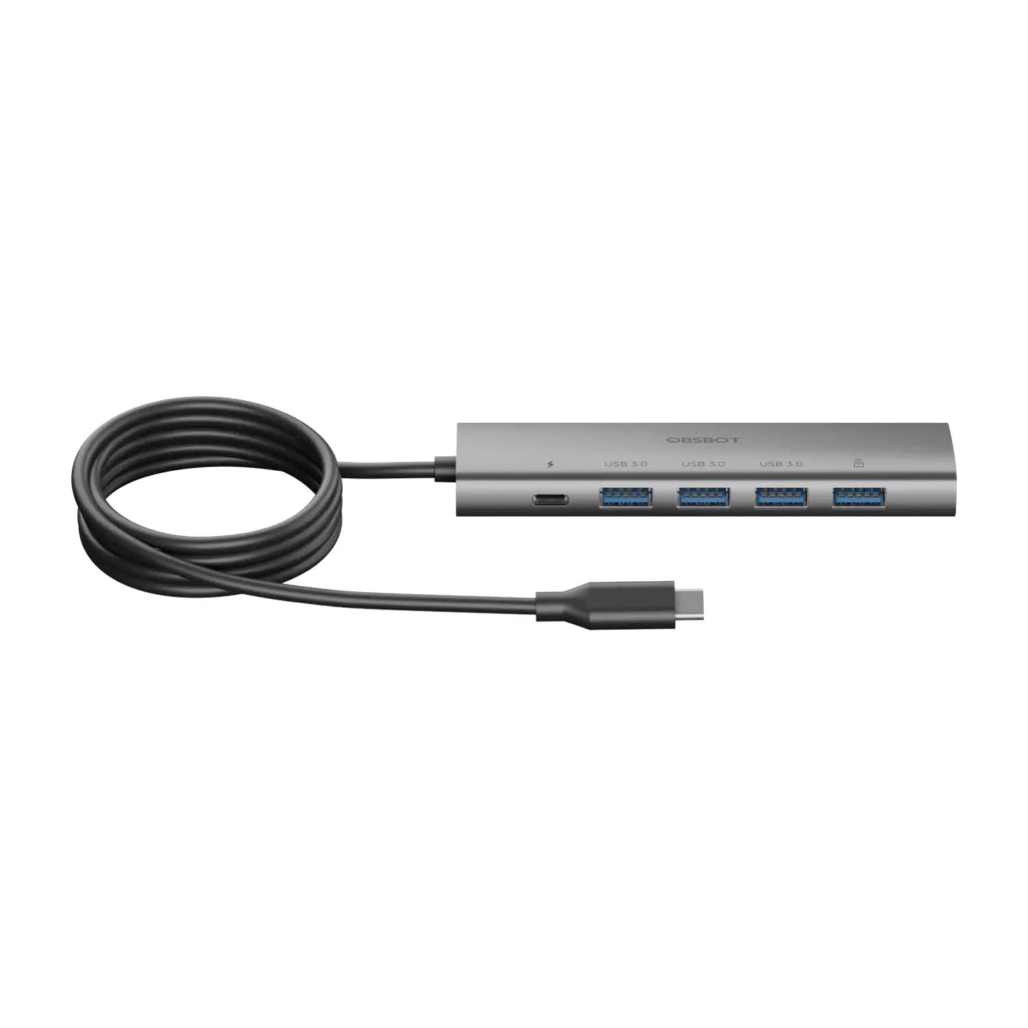 3-in-1 USB 3.0 Hub for OBSBOT Tiny 2 Cameras (OHB 2307 CW) - High-Speed Data Transfer & Charging Station for Streaming, Vlogging & Video Conferencing