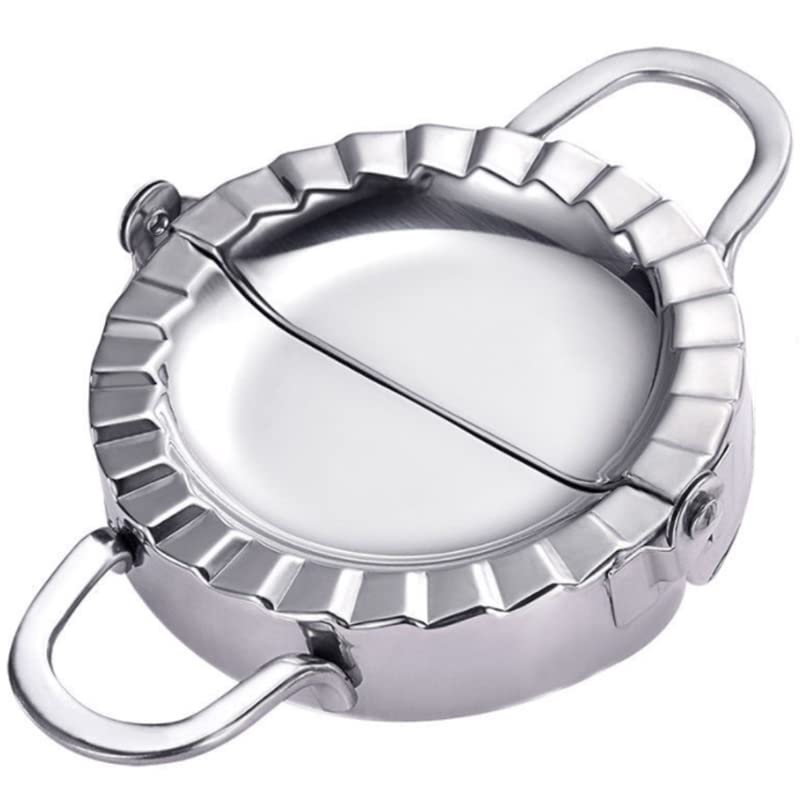 Premium Stainless Steel Dumpling Maker Press Mold - Handy Kitchen Tool for Gyoza, Empanada, Puff Pie & Ravioli | Perfect for Home Cooking, Meal Prep & Party Snacks