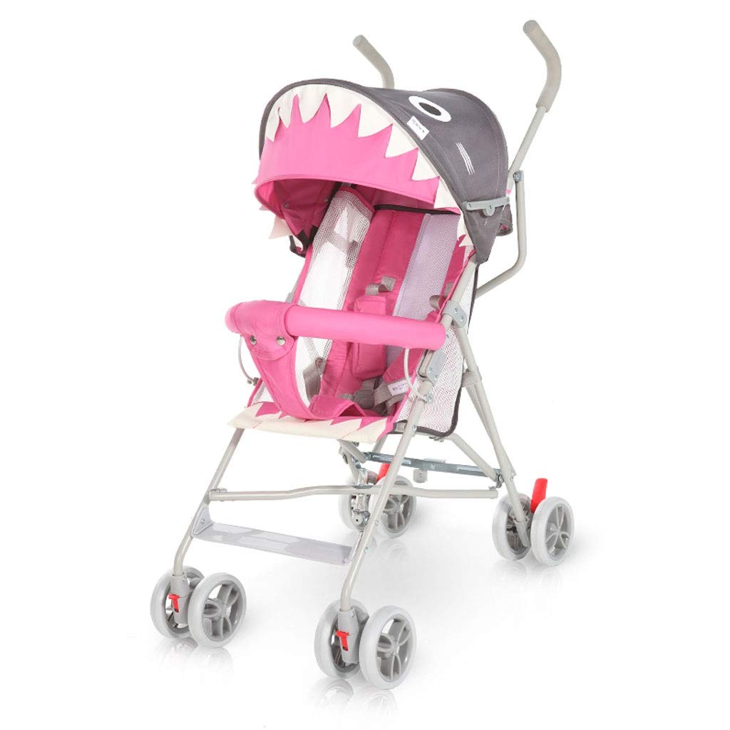 **Lightweight Baby Stroller with 5-Point Safety Harness, Adjustable Reclining Seat & Mosquito Net – Perfect for Travel, Shopping & Outdoor Walks (Mesh Style, Color B)**