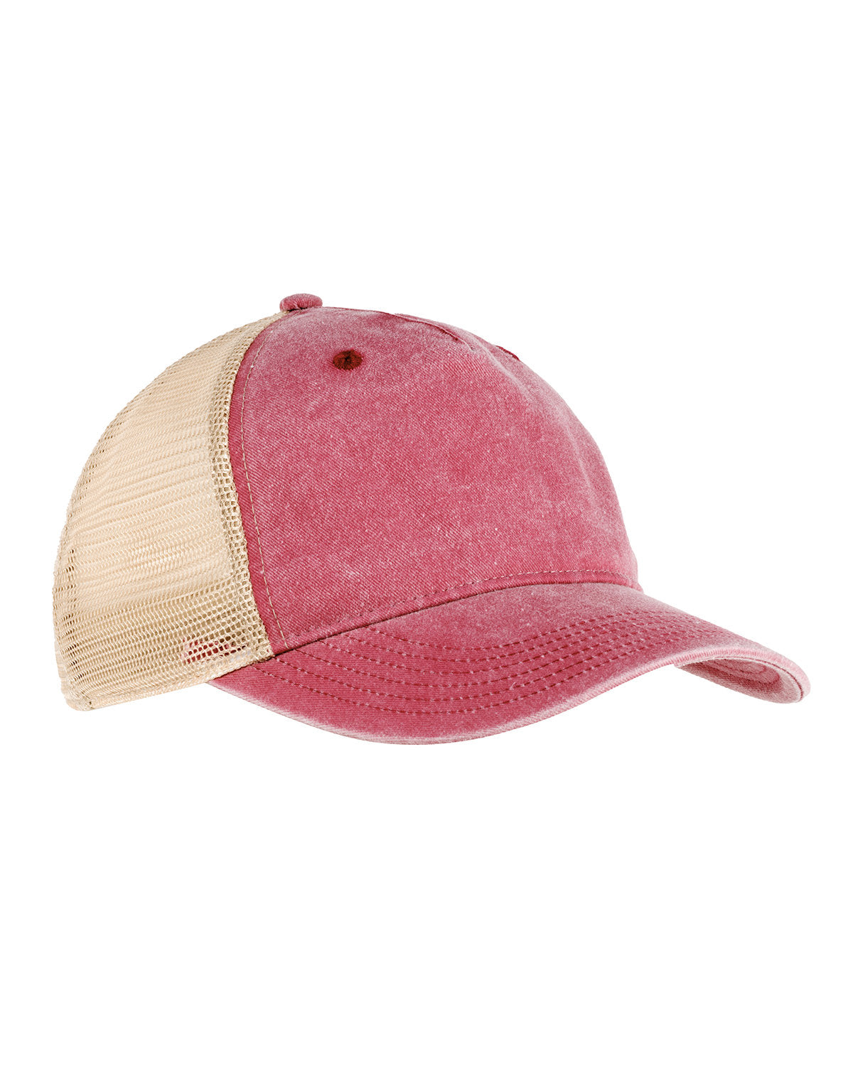 Authentic Pigment AP1924 Pigment Dyed Vintage Trucker Hat - Stylish Distressed Look for Men & Women | Perfect for Outdoor Activities, Casual Wear & Fashion Statements