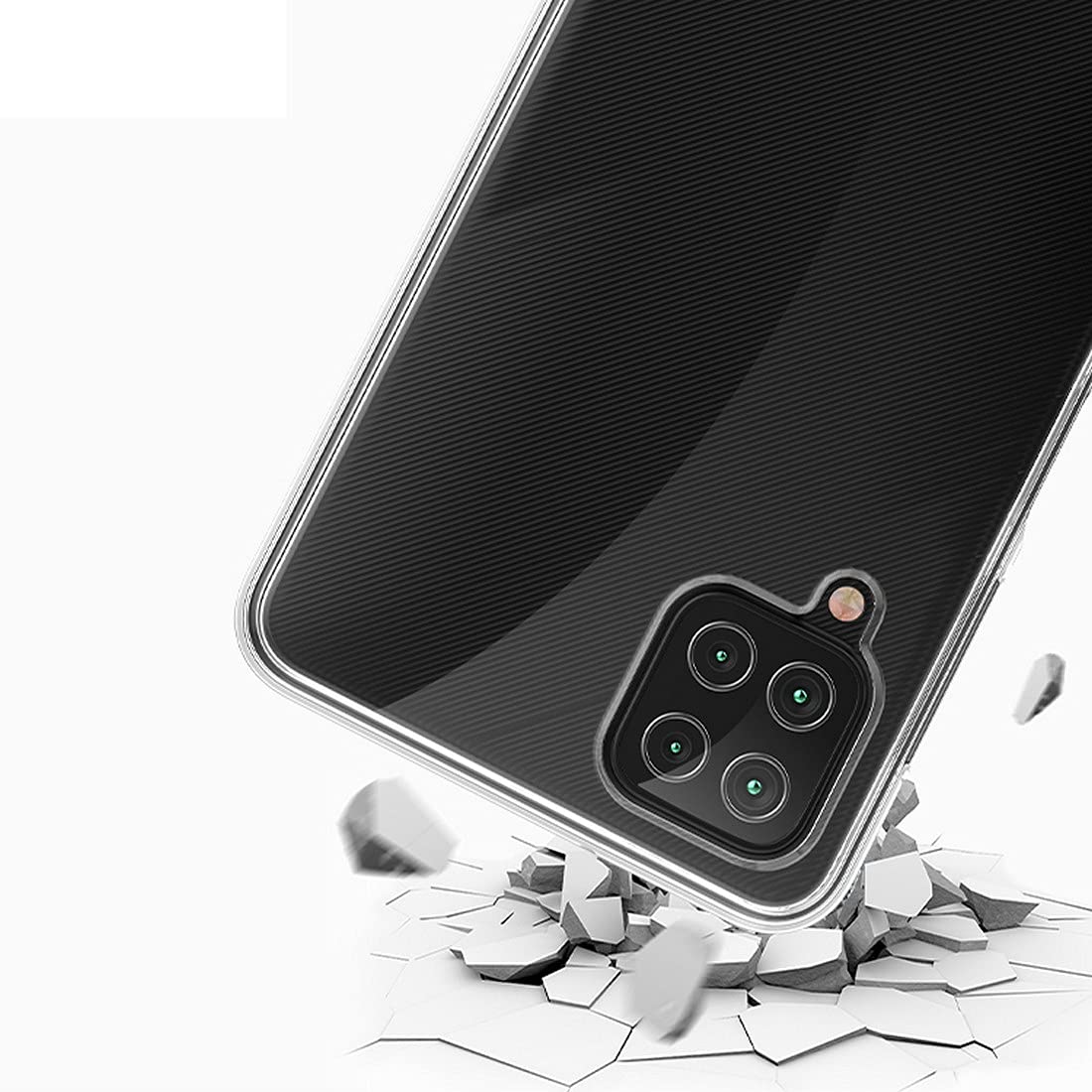 Shockproof Clear TPU Case for Samsung Galaxy A12 - Durable Protection for Outdoor Use
