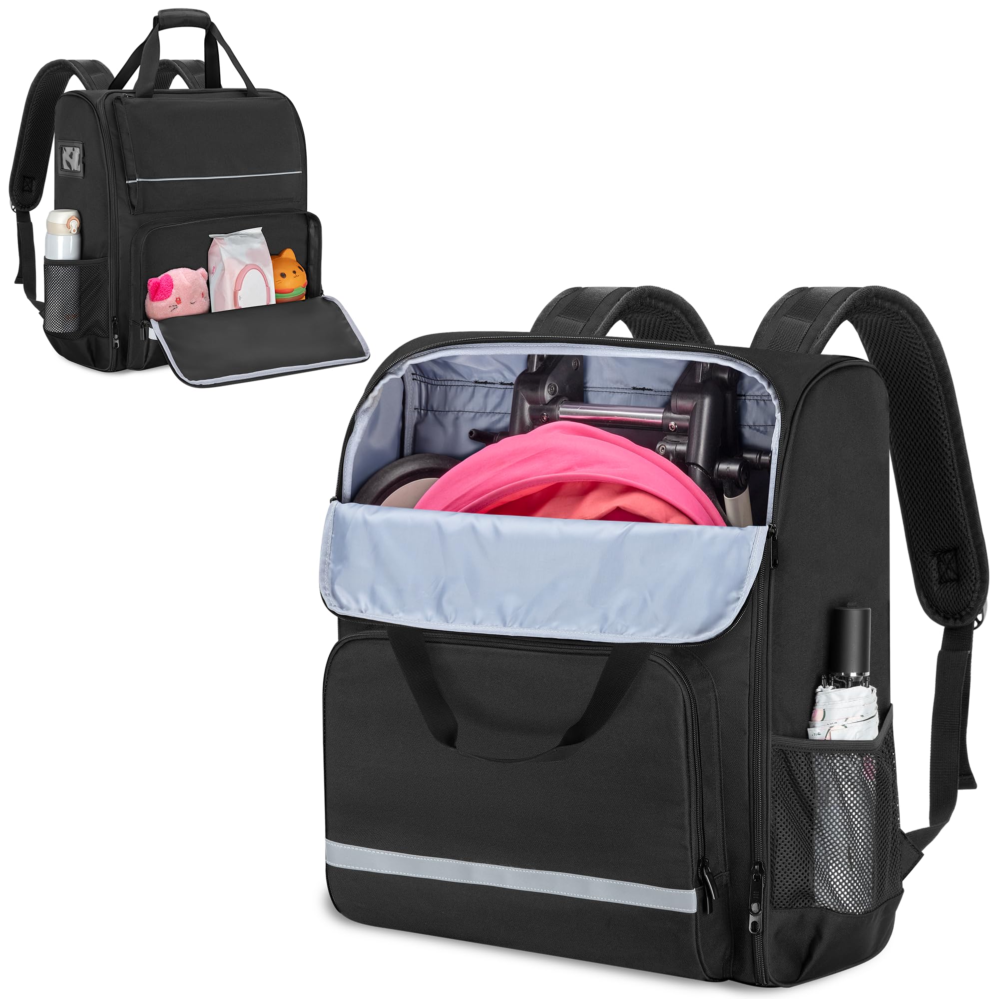 Babyzen YOYO2 Stroller Backpack - Patented Design, Lightweight & Durable Diaper Bag for Travel, Shopping & Daily Use with Your YOYO2 Stroller