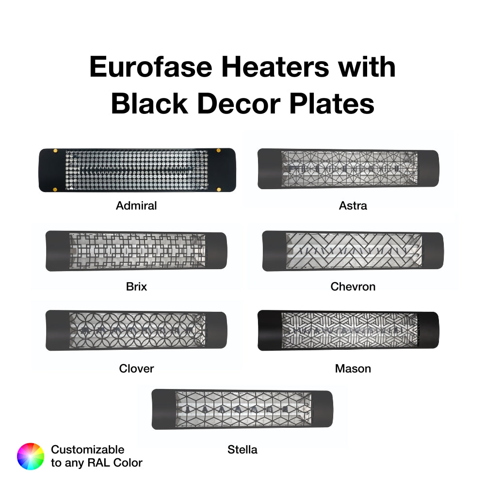 Eurofase 1500W 39 Inch Single Element Electric Heater - High Efficiency Indoor Space Heater for Home, Office, and Garage Use