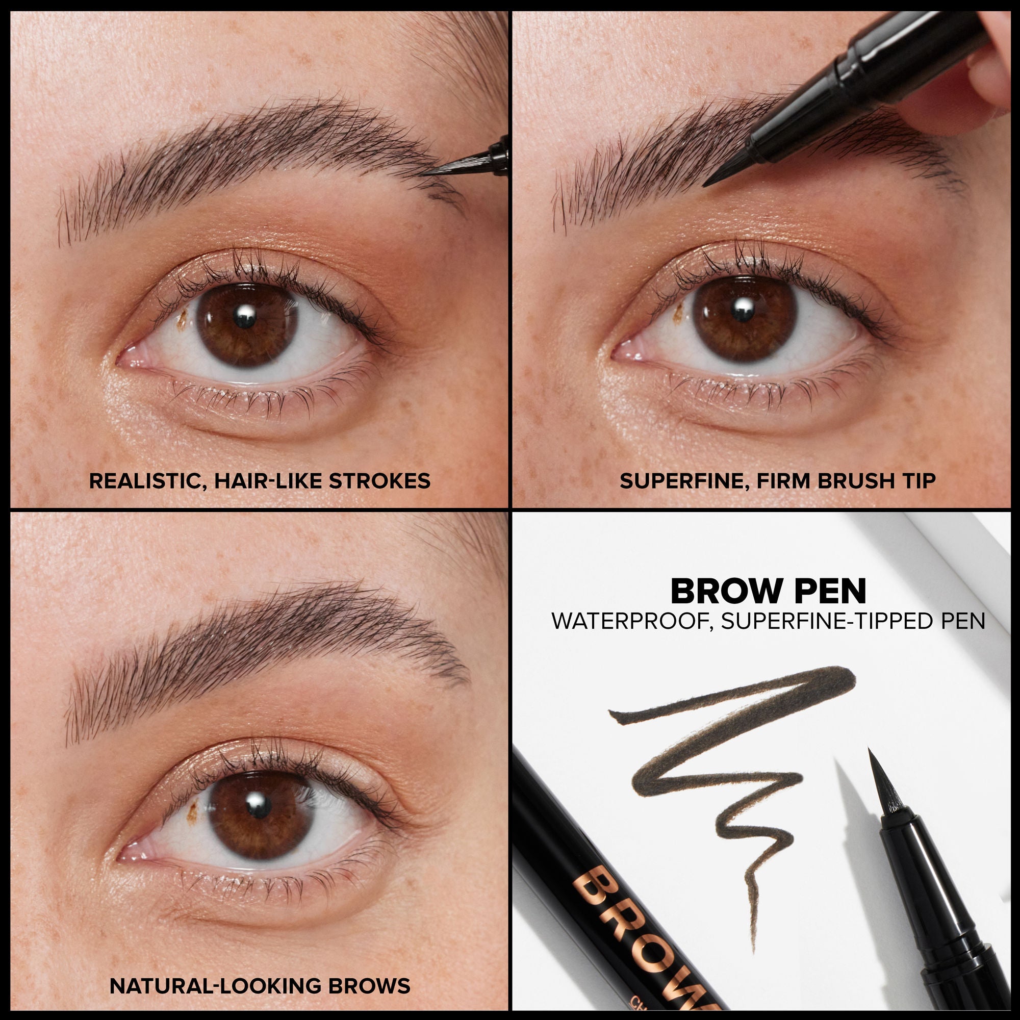 Superfine Waterproof Eyebrow Pencil - Natural Looking Brow Pen for Precise & Long-Lasting Makeup - Perfect for Daily Use, Special Occasions & Travel