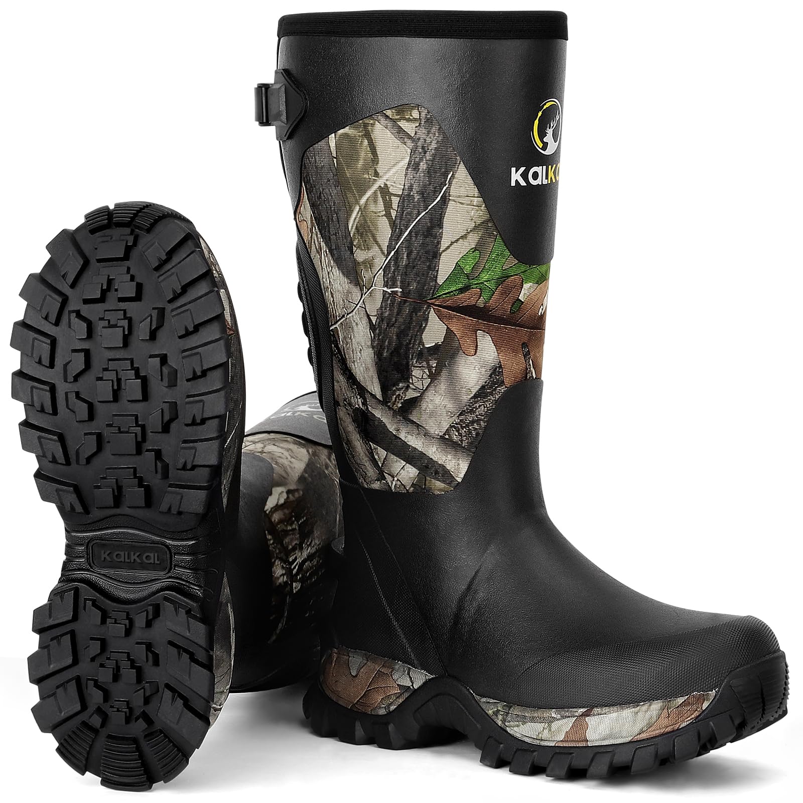 Men's Kalkal Snake Boots - Waterproof Insulated Hunting Boots with 5mm Neoprene & Anti-Slip Sole | Perfect for Hunting, Farming, Gardening, Fishing & Outdoor Work in Wet Conditions
