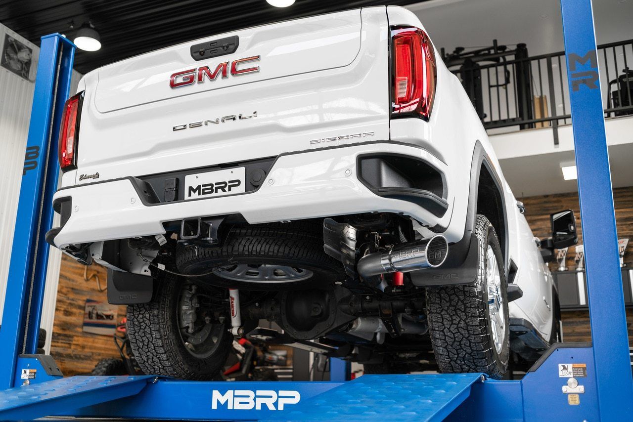2023 Chevy/GMC 2500/3500 6.6L Gas Aluminum Single Side Exhaust System - Perfect for Truck Upgrades & Off-Road Adventures