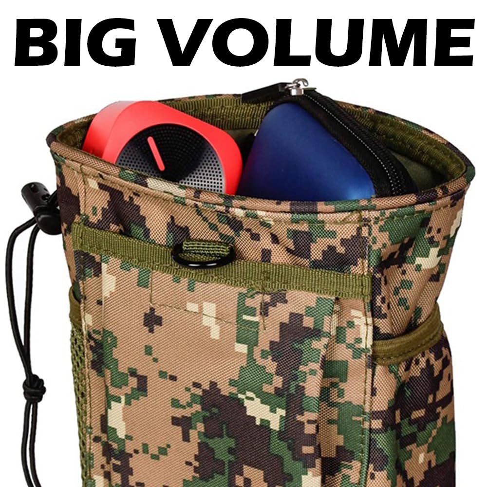 Compact Climbing Chalk Bag with Chalk Ball - Tactical Molle Pouch Waist Bag for Rock Climbing, Bouldering & Gym Training | Perfect for Weightlifting, Outdoor Adventures & Gifts for Climbers