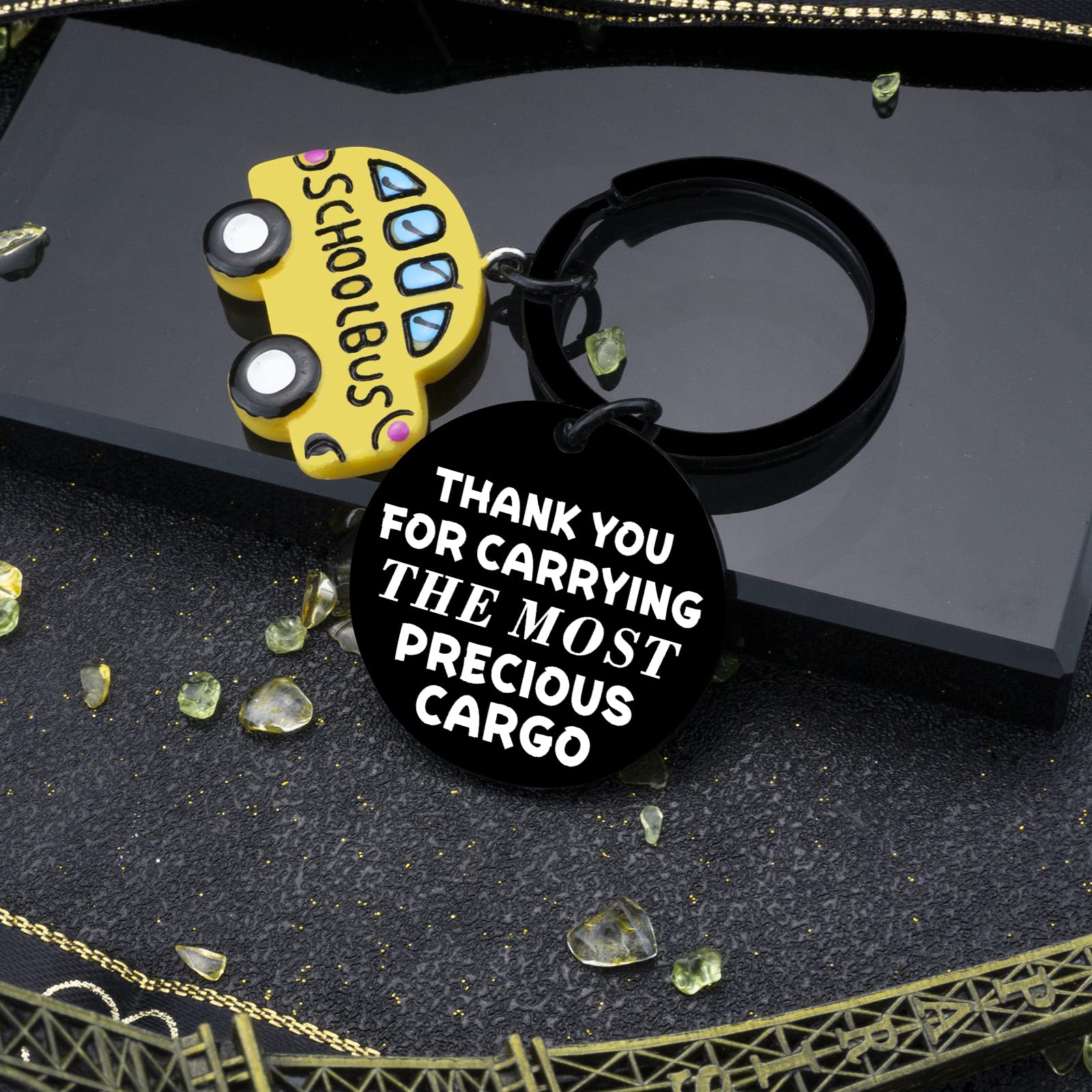 Funny Bus Driver Gifts - Appreciation Keychain for Men & Women - Perfect for Christmas, Birthday, Thanksgiving - Ideal for School Bus Drivers & Transportation Workers