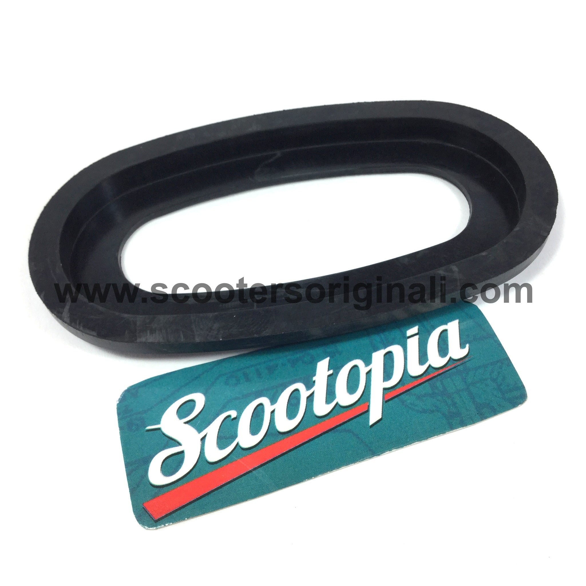 Lambretta Scooter Air Filter Oval Gasket - Late Series 2, Series 3, GP & Early Serveta Models - High-Quality Rubber Replacement Part for Smooth Engine Performance - Perfect for Vintage Scooter Restoration & Maintenance