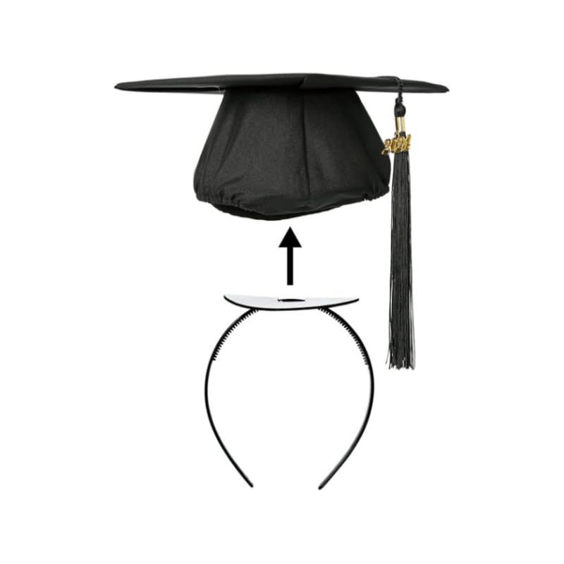 Graduation Cap Headband - Anti-Slip Adjustable Headband for Securing Graduation Caps & Hairstyles - Perfect for Graduation Ceremonies, Photos & School Events