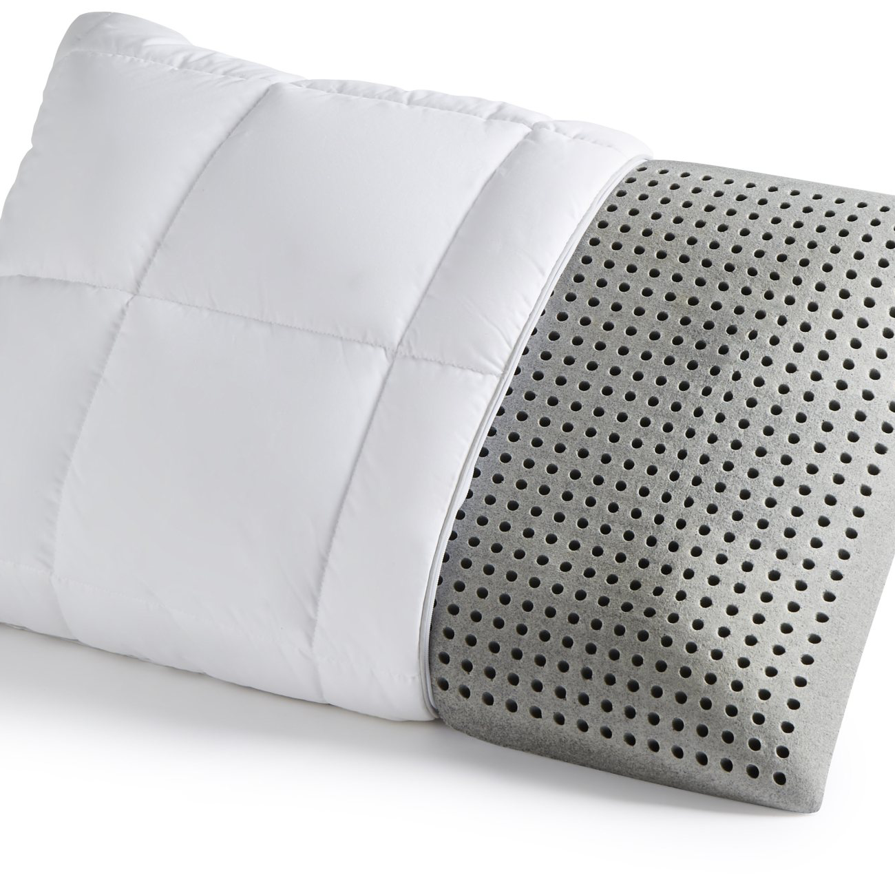 Organic Natural Latex Foam Pillow for Side, Back & Stomach Sleepers - Hypoallergenic & Breathable Bedding for Ultimate Comfort - Perfect for Home, Hotel & Travel Use