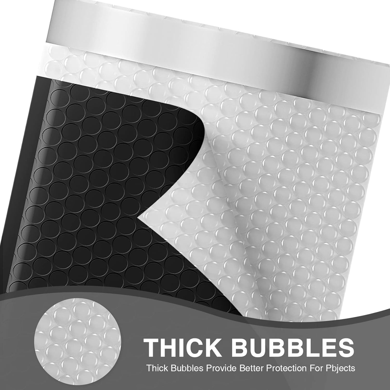 Metronic 4x8 Inch 800Pack Black Bubble Mailers - Waterproof Padded Envelopes with Self Seal Adhesion, Cushioning Padded Mailers for Jewelry, Small Items & Gifts - Perfect for Ecommerce Shipping, Online Stores & Small Business Packaging