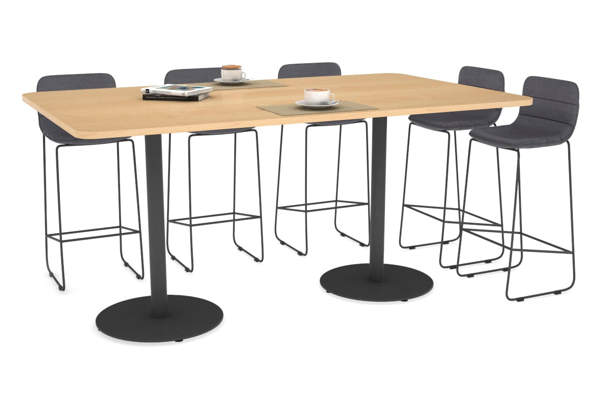 Premium Sapphire Disc Base Counter Table with Rounded Corners - 70.9