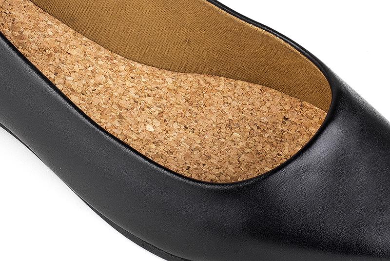 Ahimsa Vegan Black Matte Diana Flats - Comfortable Women's Ballet Shoes for Work, Casual & Formal Wear