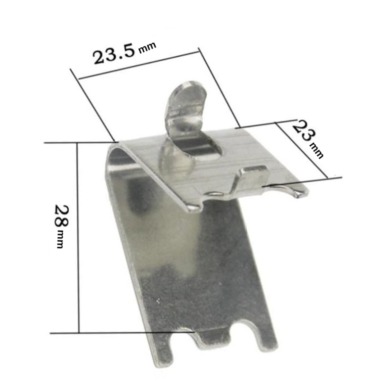 4-Piece Metal Clips for Desk Partition & Acrylic Shelf - Heavy Duty Refrigerator Shelf Brackets & Freezer Buckle Replacement - Perfect for Office Organization & Kitchen Storage Solutions